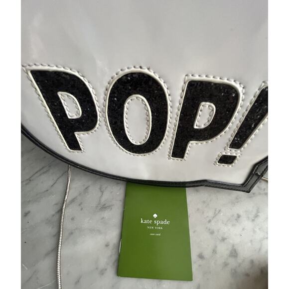 Kate Spade POP! Patent Leather Crossbody Pop Art Balloon Bubble Novelty Bag New - Picture 2 of 16